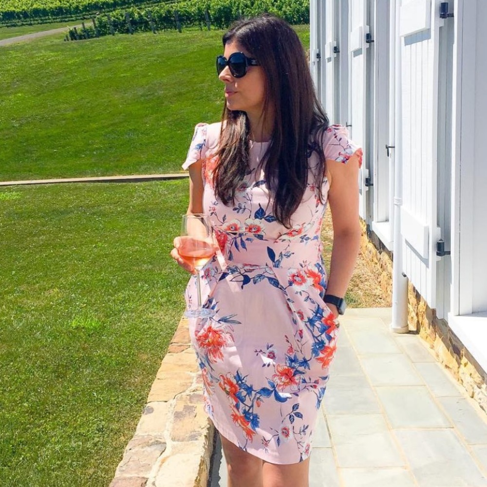 Closet London Floral Print Short Sleeve Dress